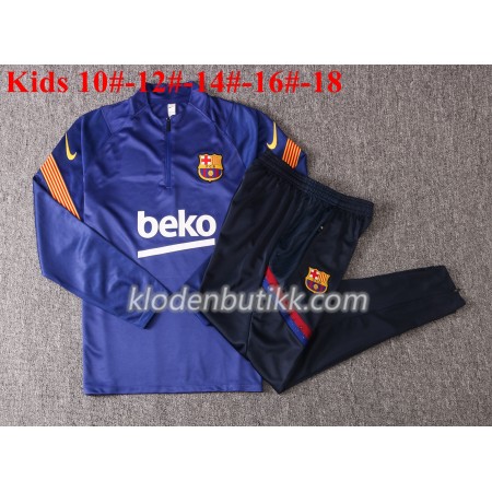 FC Barcelona 2020-2021 Barn Trenings Collegegenser Set M004